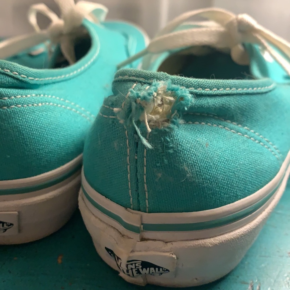 Turquoise Vans! - Picture 2 of 7